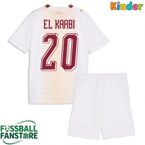 Marokko Ayoub El Kaabi #20 Replik Auswärtstrikot Kinder WM 2026 Kurzarm (+ Kurze Hosen)